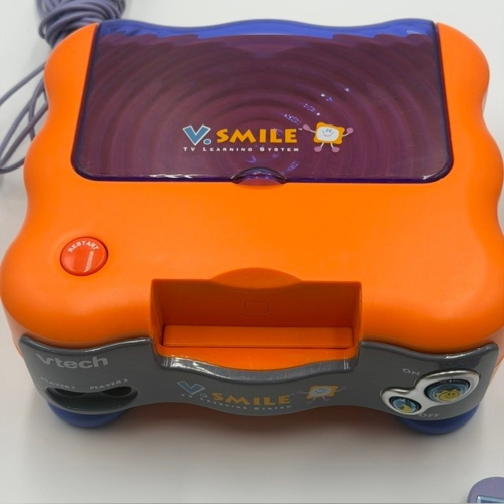 Vtech V.Smile TV Learning System Console 1 Controller 1 Game Tested/Works NOTE - Picture 7 of 9